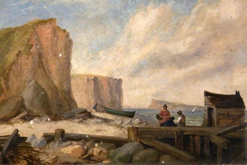 East Cliff, With Portland, Dorset, In The Distance — Edward Francis Drew Pritchard