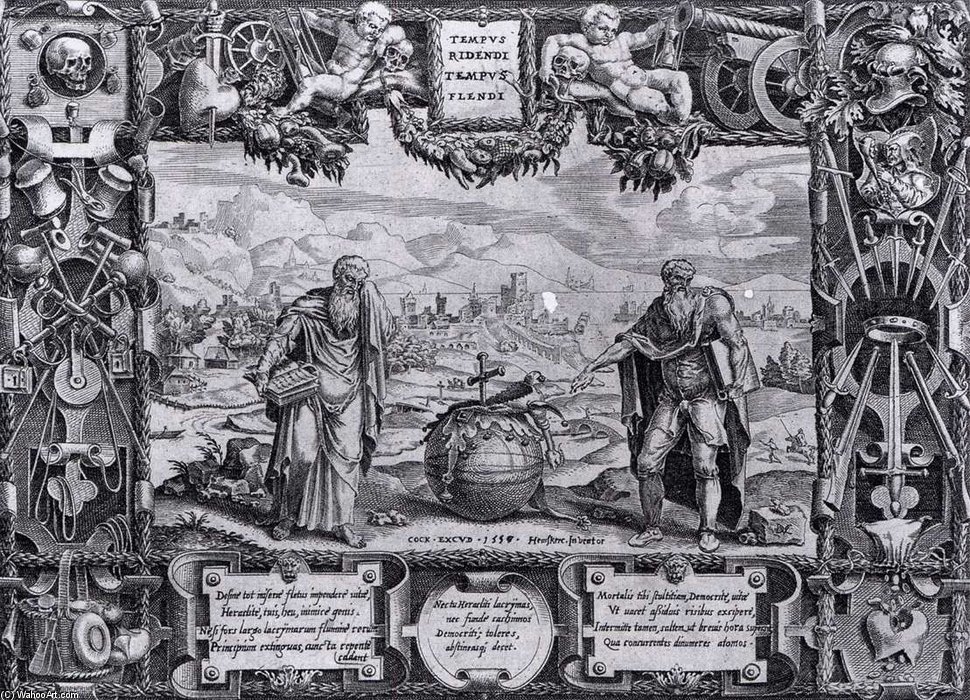 Democritus And Heraclitus — Dirck Volkertsz Coornhert