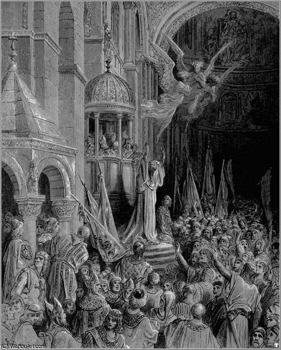 Crusades Dandolo Preaching — Paul Gustave Doré