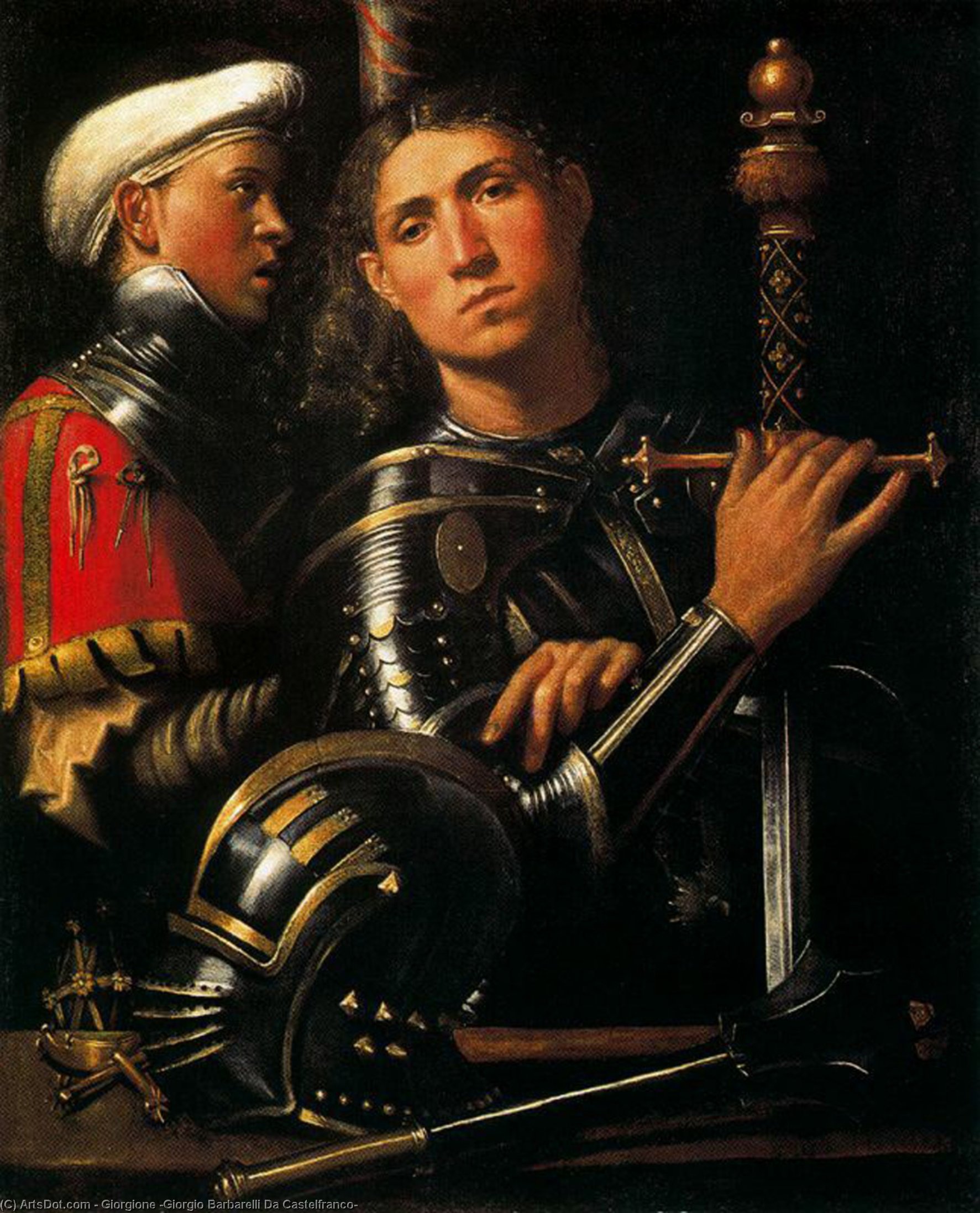 Retrato De Un Caballero Con Armadura — Giorgione