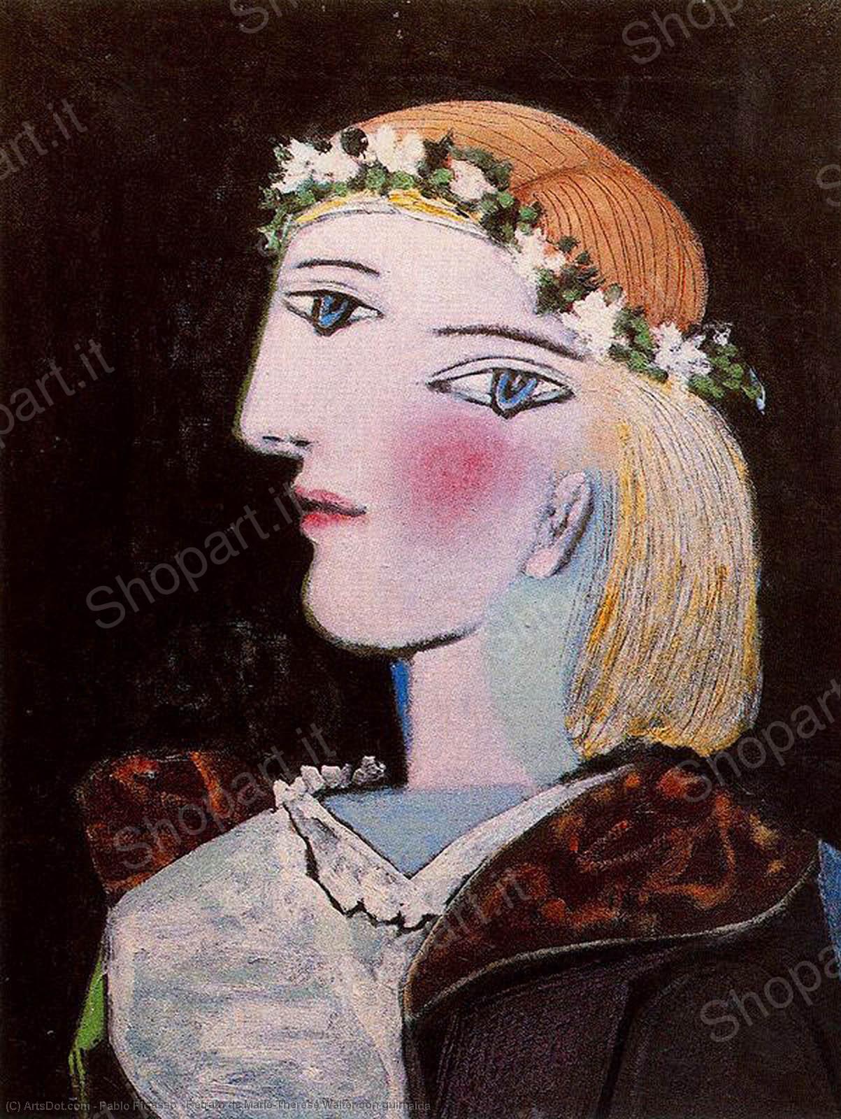 Retrato De Marie-thérèse Walter Con Guirnalda — Pablo Picasso
