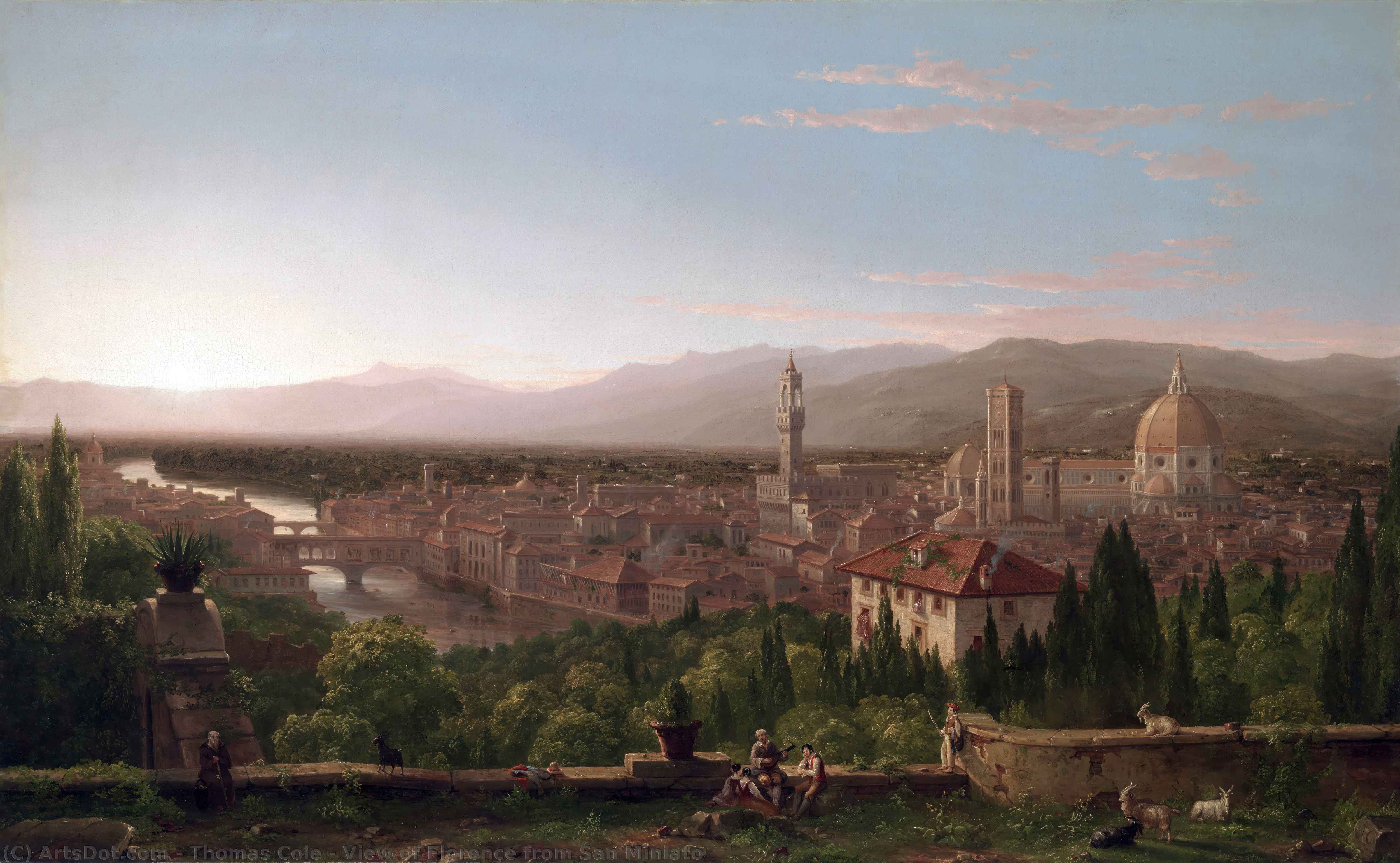 View Of Florence From San Miniato — Thomas Cole