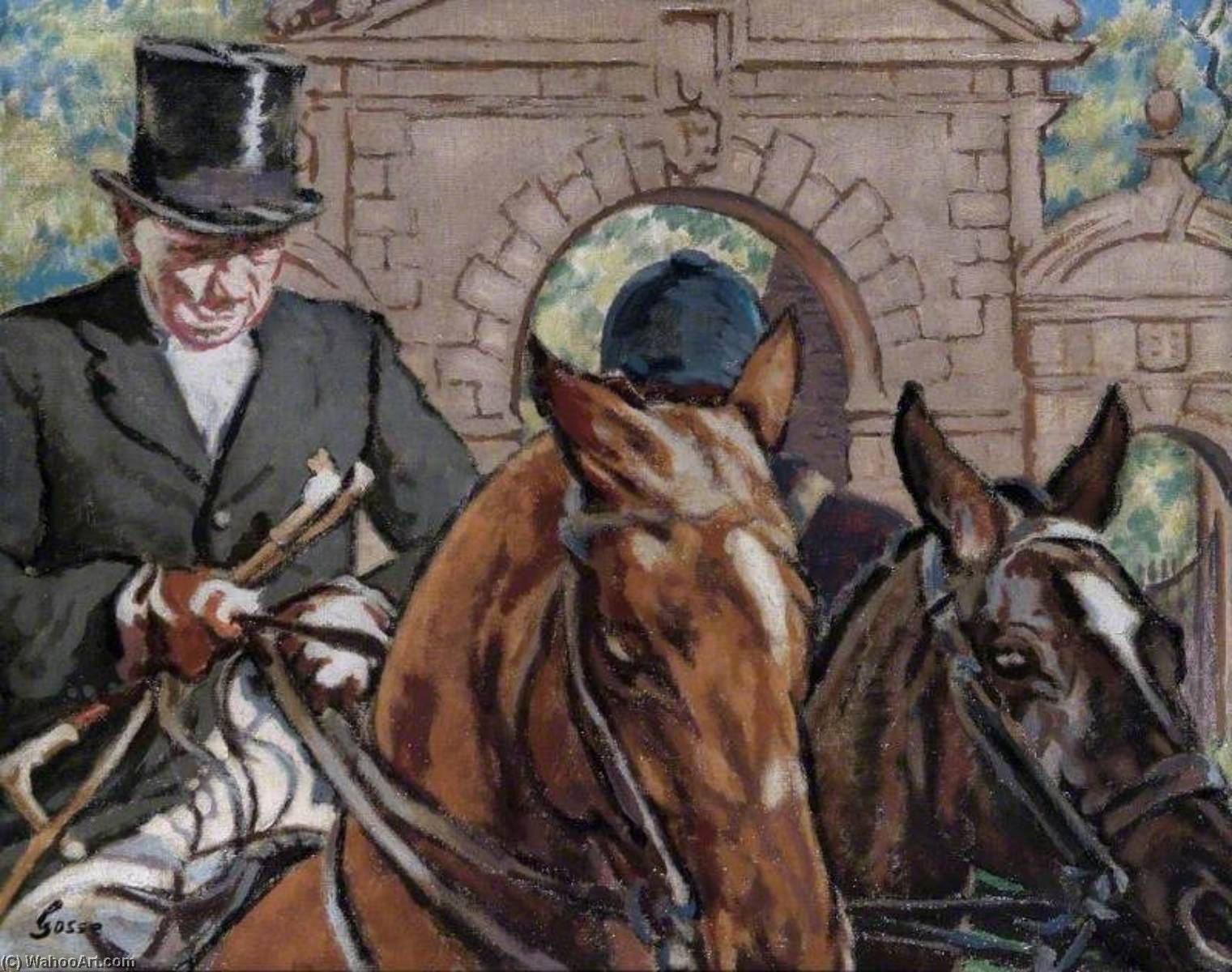 Huntsmen Before The Gates Of Hibouville — Laura Sylvia Gosse