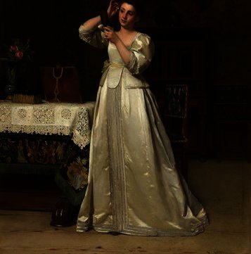 Woman With Mirror — Florent Joseph Marie Willems