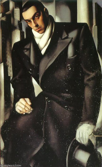 Portrait Of Tadeusz De Lempicki (portrait Of The Artist's Husband), Unfinished — Tamara De Lempicka