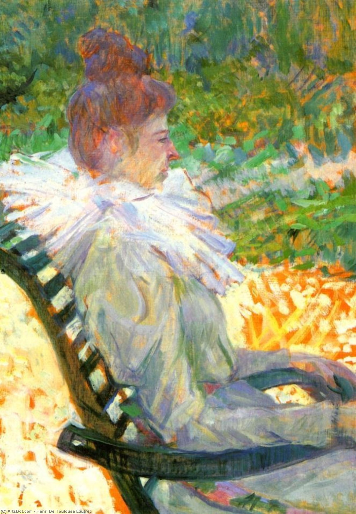 Madame E. Tapie De Celeyran In A Garden — Henri De Toulouse-lautrec