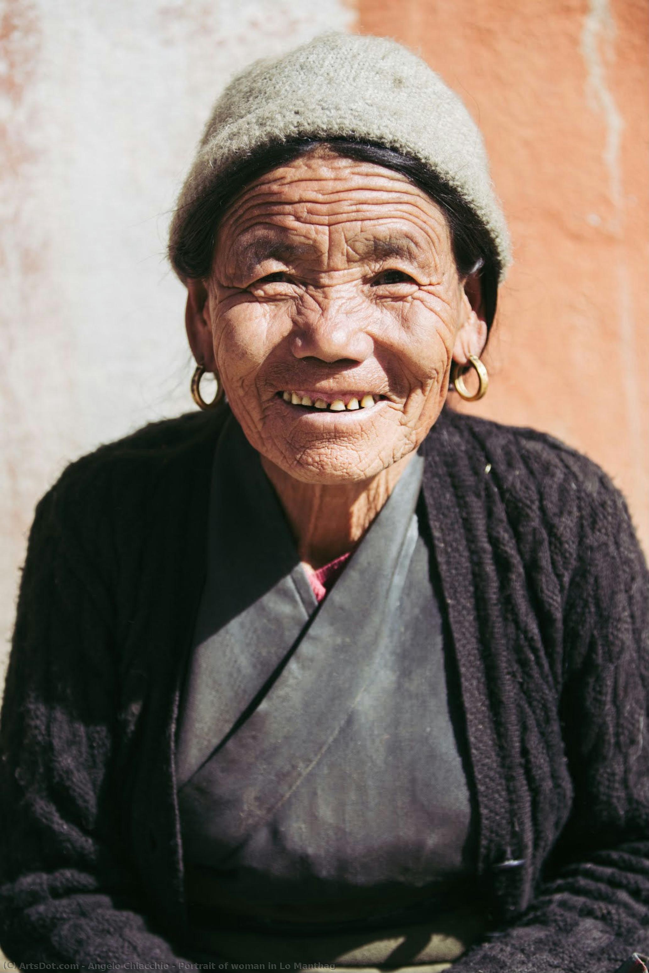 Portrait Of Woman In Lo Manthag — Angelo Chiacchio