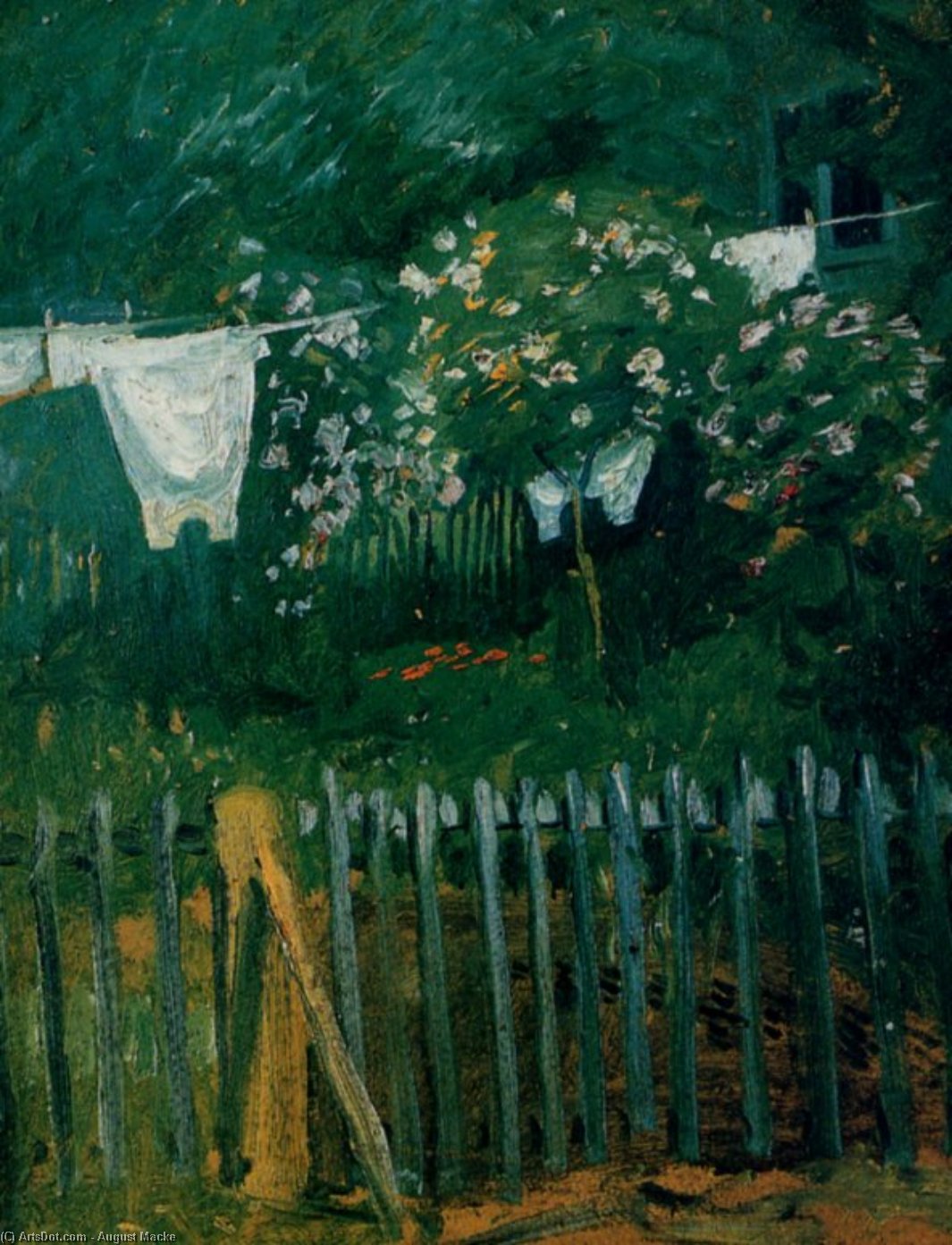 La Lessive Dans Le Jardin — Август Макке