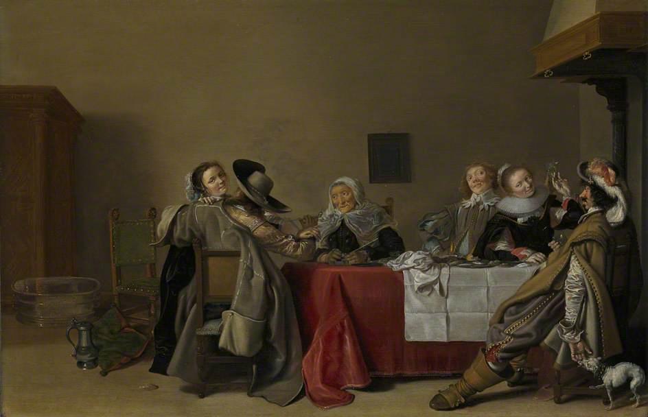 A Merry Company At Table — Hendrik Gerritsz Pot