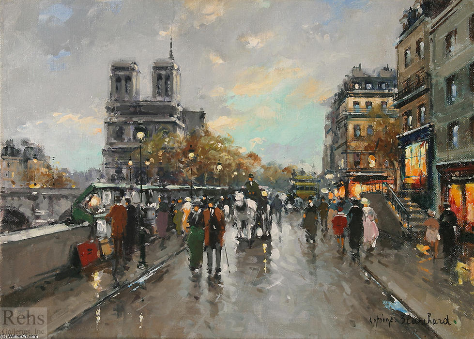 Quai St. Michel, Notre Dame — Antoine Blanchard (marcel Masson)