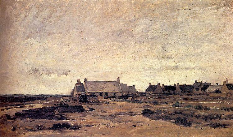 The Village Of Kerity In Britain — Charles-françois Daubigny
