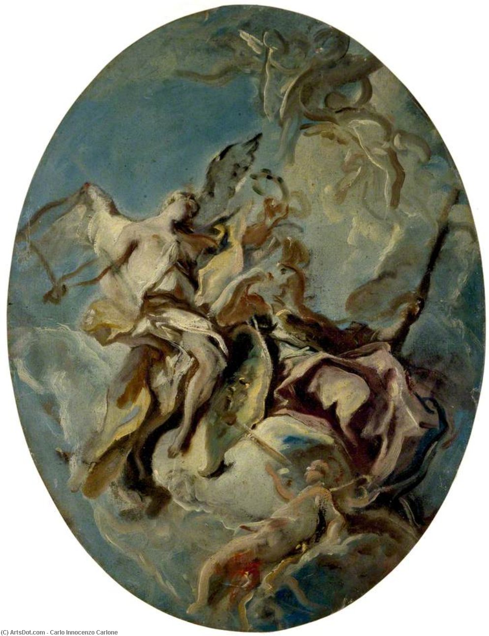 The Triumph Of Wisdom, Or Learning — Carlo Innocenzo Carlone