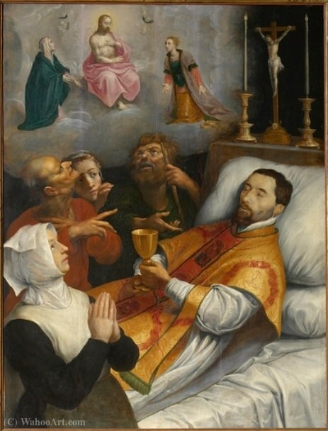 Pastor Robert Hubar On His Deathbed — Marten Pepijn