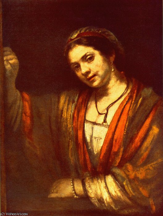 Hendrickje Stoffels In The Window Gemäldeg — Rembrandt Van Rijn