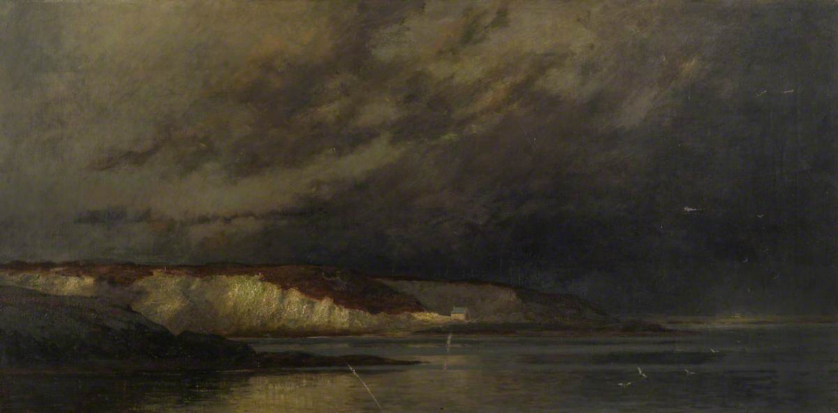 Stormy Sky Over White Cliffs — John Leslie Thomson