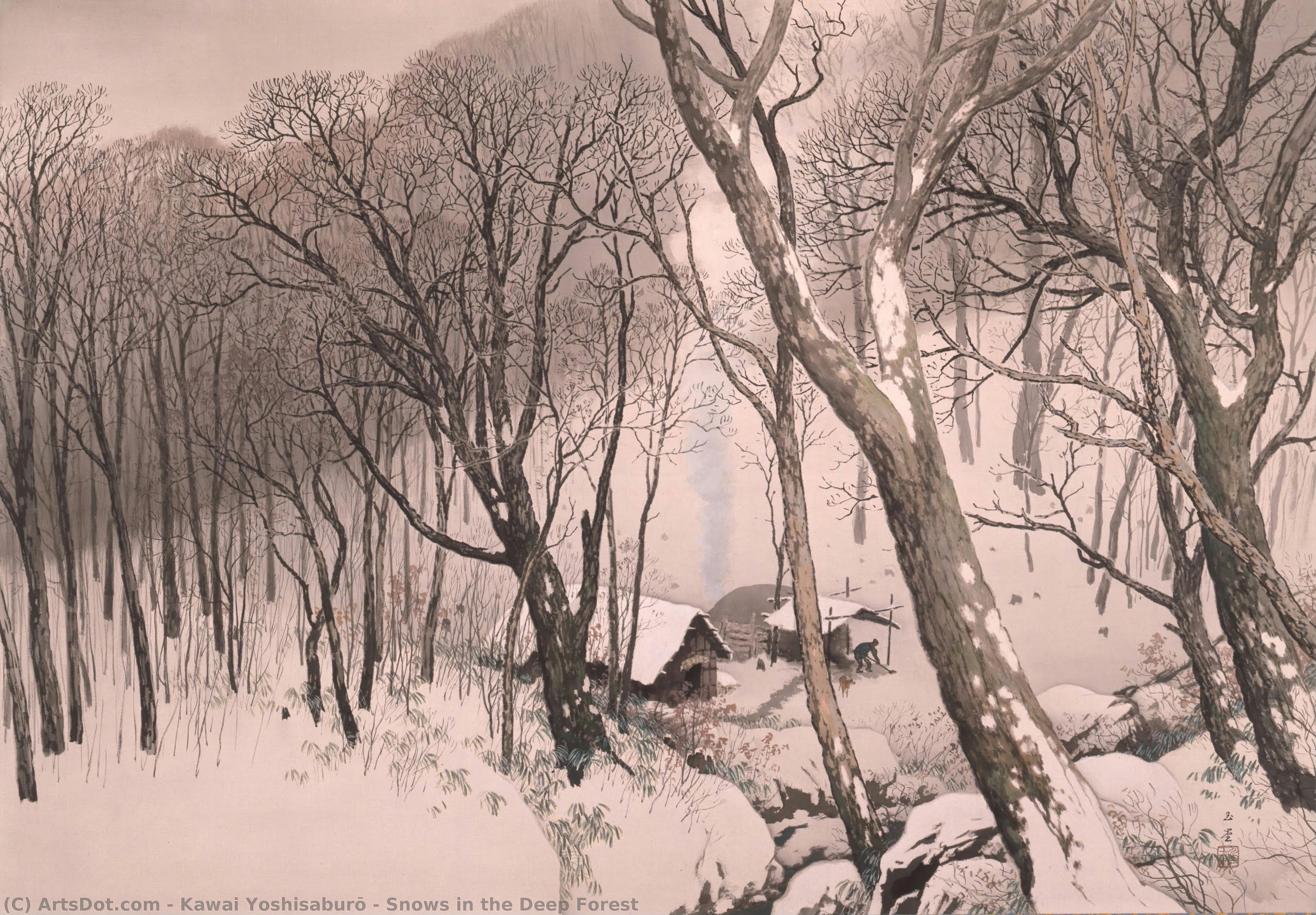 Snows In The Deep Forest — Kawai Yoshisaburō