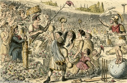 Flaminius Restoring Liberty To Greece — John Leech