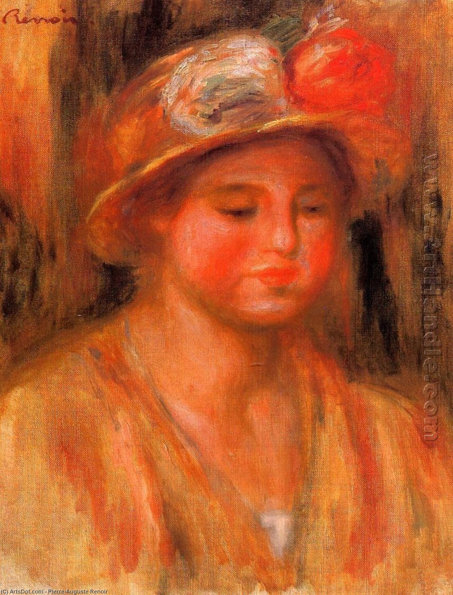 Portrait Of A Woman 5 — Pierre-auguste Renoir