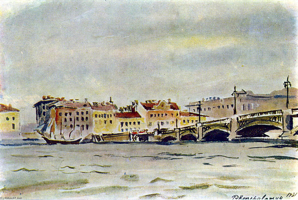 Leningrad. The Embankment Of The Neva. — Pyotr Konchalovsky