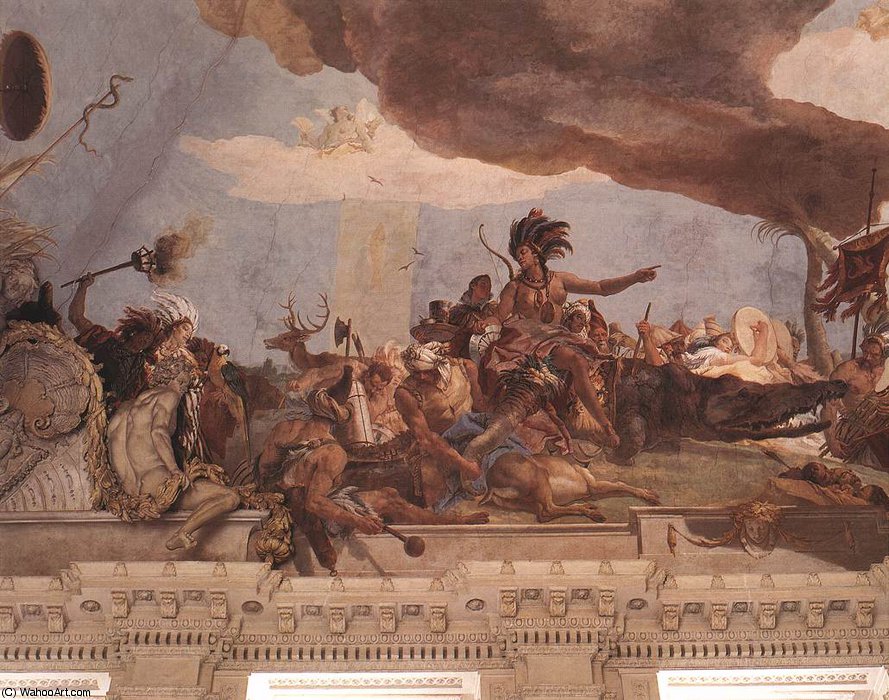 Wurzburg Apollo And The Continents D - — Giambattista Tiepolo