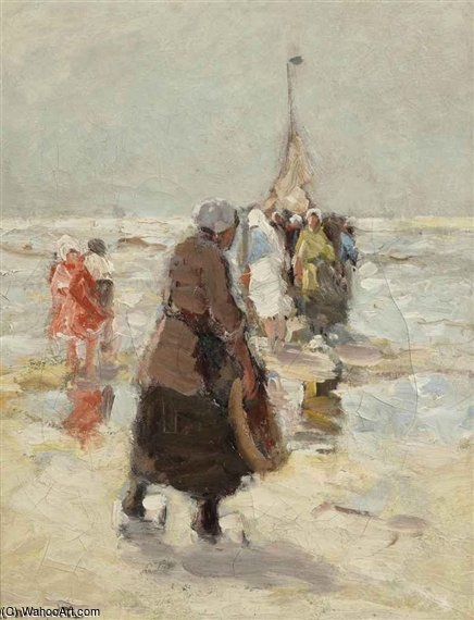 Collecting The Day's Catch — Gerhard Arij Ludwig Morgenstje Munthe