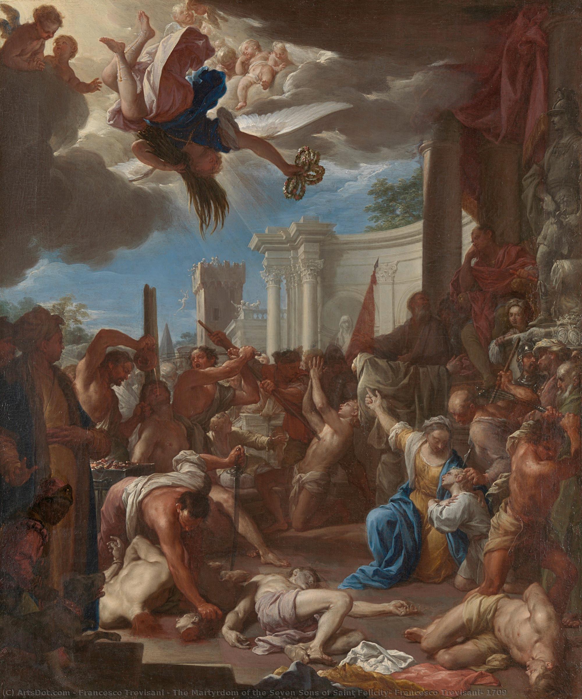 The Martyrdom Of The Seven Sons Of Saint Felicity, Francesco Trevisani, 1709 — Francesco Trevisani