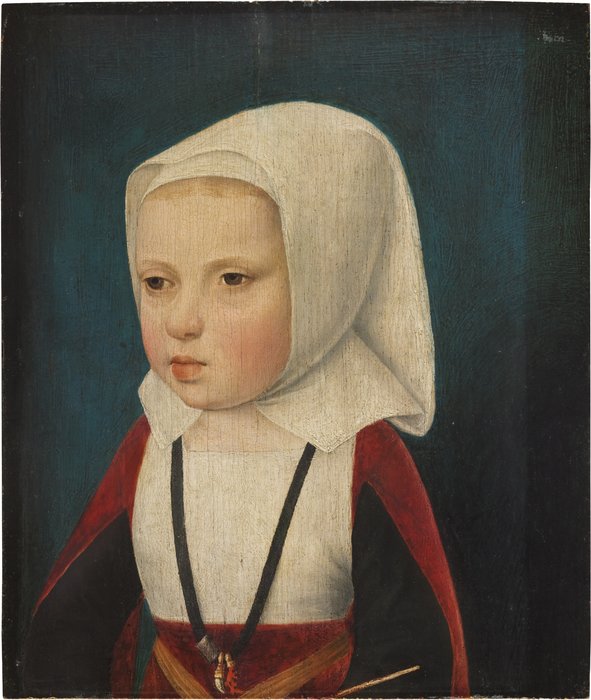 Portrait Of An Infant Princess, Bust Length, Probably The Archduchess Isabella, Daughter Of Phillip The Fair And Sister Of Charles V. — Master Of Magdalen