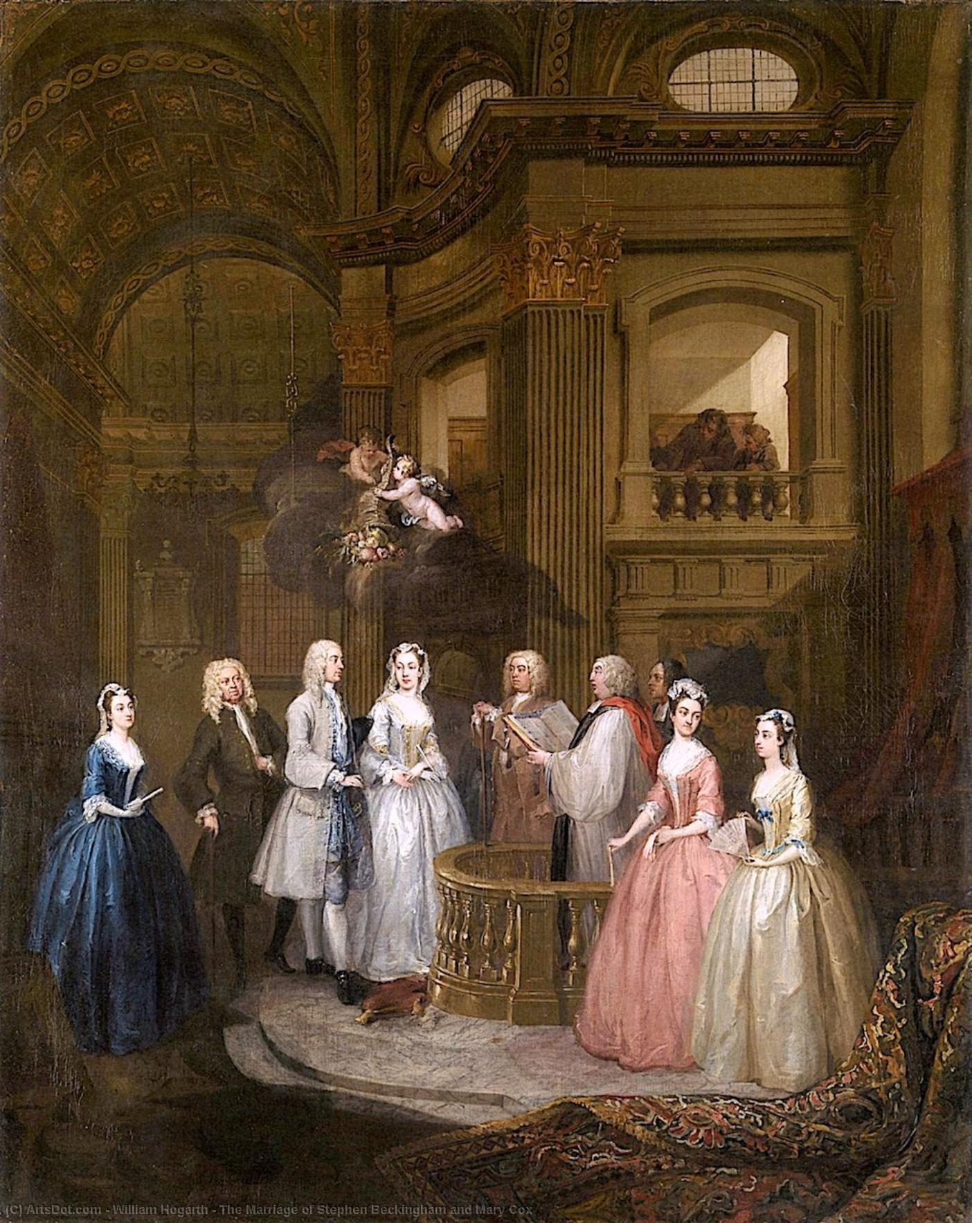 The Marriage Of Stephen Beckingham And Mary Cox — ウィリアム・ホガース