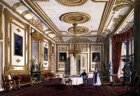 The White Drawing Room At Windsor Castle — Joseph Nash
