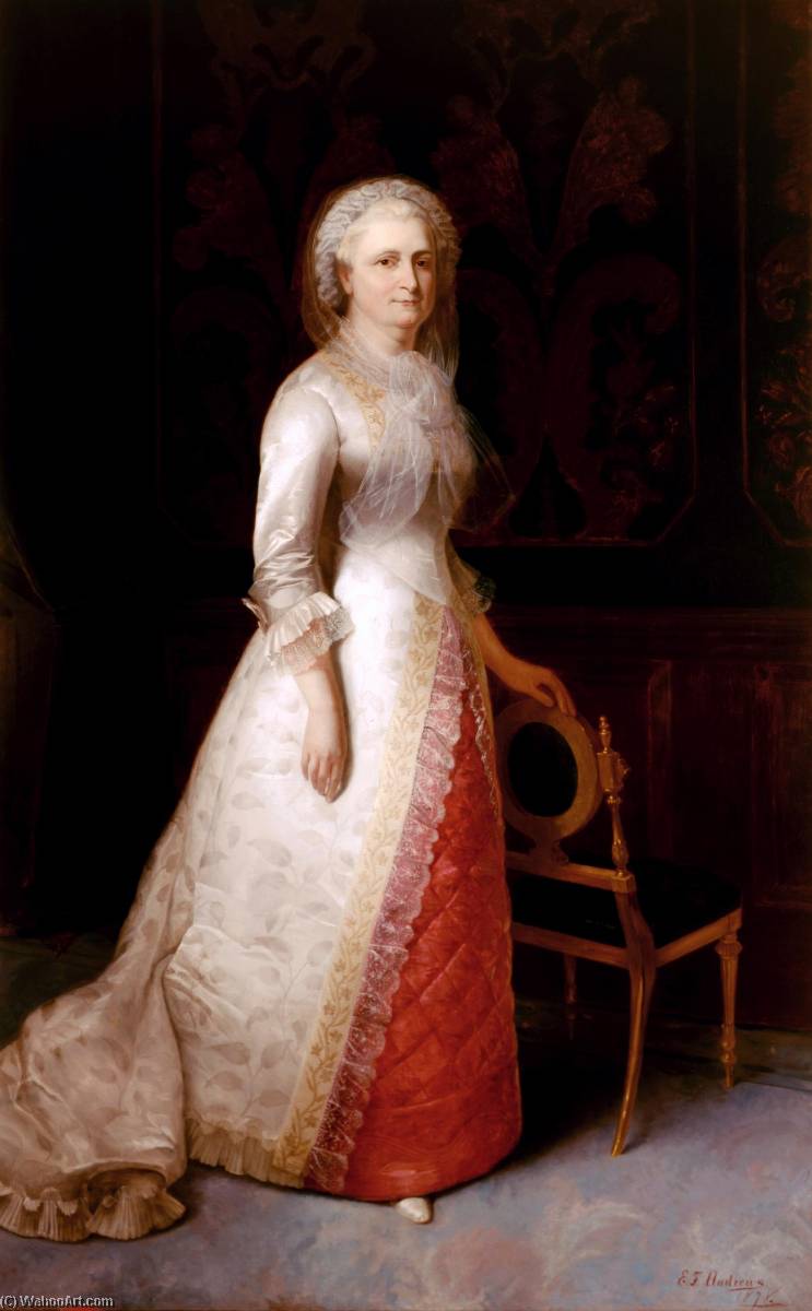 Martha Dandridge Curtis Washington (mrs. George Washington) — Eliphalet Frazer Andrews