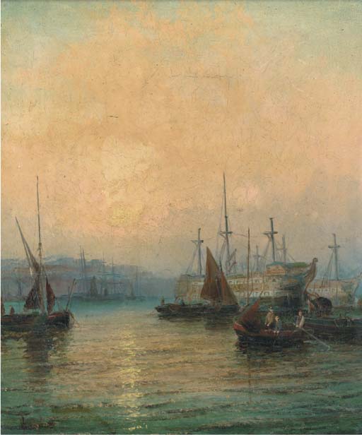 Hulks In The Medway At Dusk — William A. Thornley (thornbery)