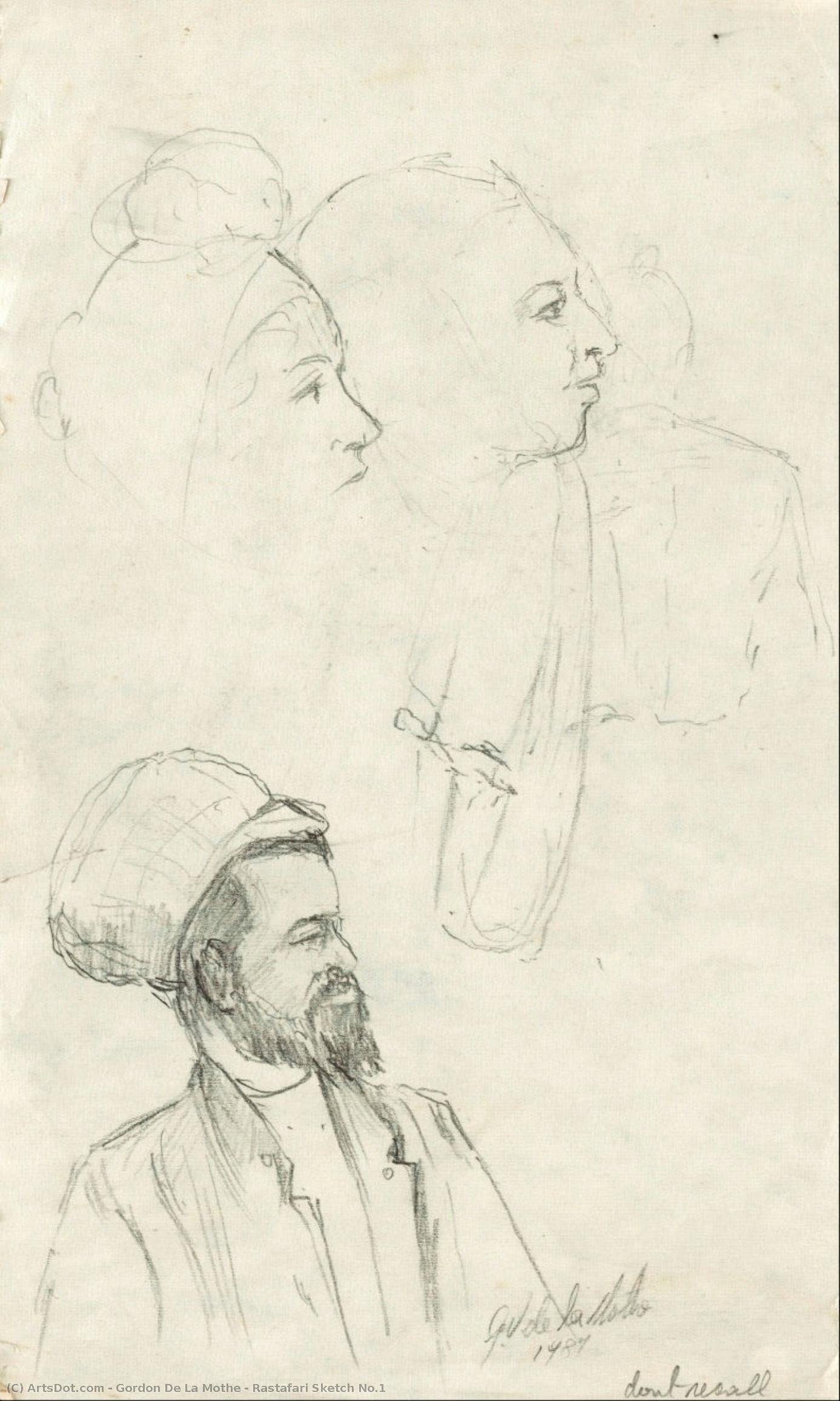Rastafari Sketch No.1 — Gordon De La Mothe