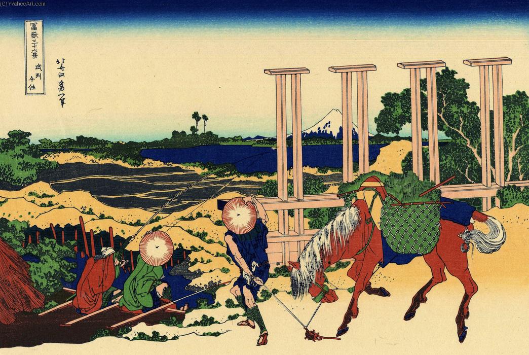 Senju In The Musachi Provimce — Katsushika Hokusai
