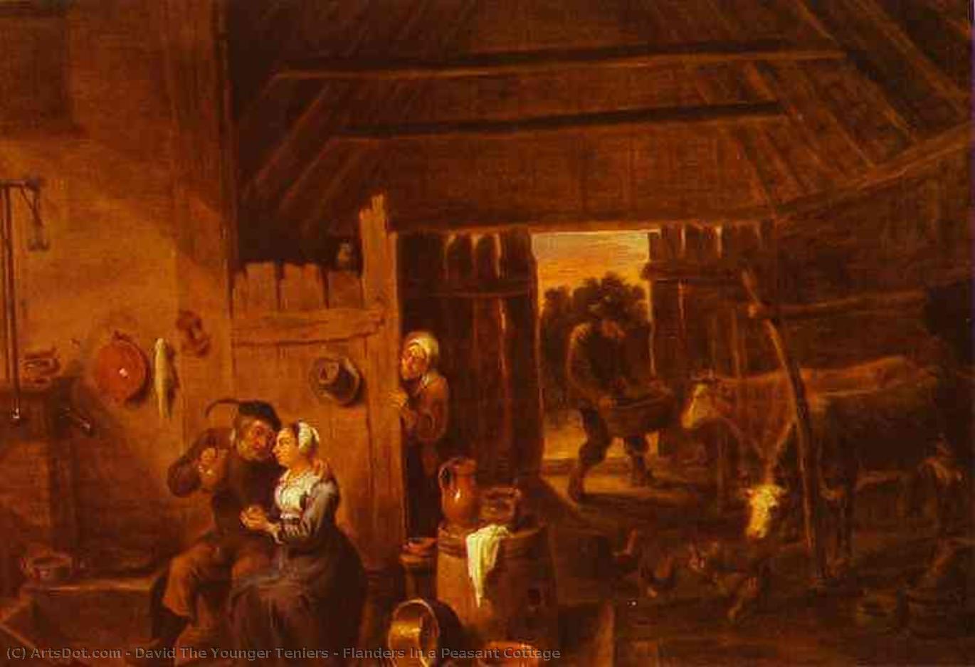 Flanders In A Peasant Cottage — Дэвид Теньер Старший