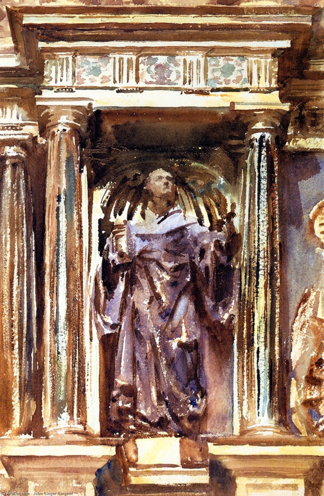 In A Church At Granada — John Singer Sargent