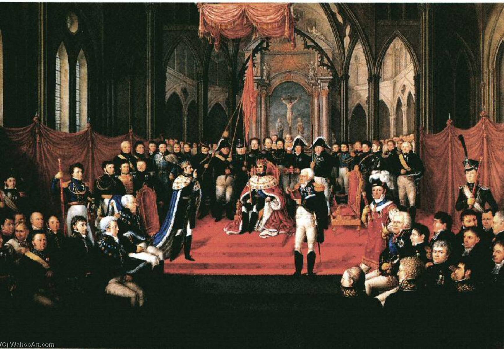 Coronation Of Carl Xiv Johan Of Norway And Sweden In Nidaros Cathedral 1818 — Jacob Munch