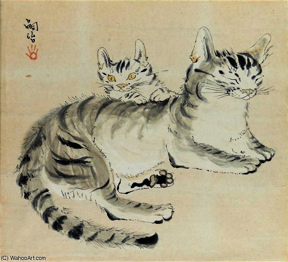 Chat Et Chaton — Léonard Tsuguharu Foujita