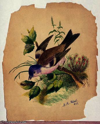Bluebird On A Branch — Claude Raguet Hirst
