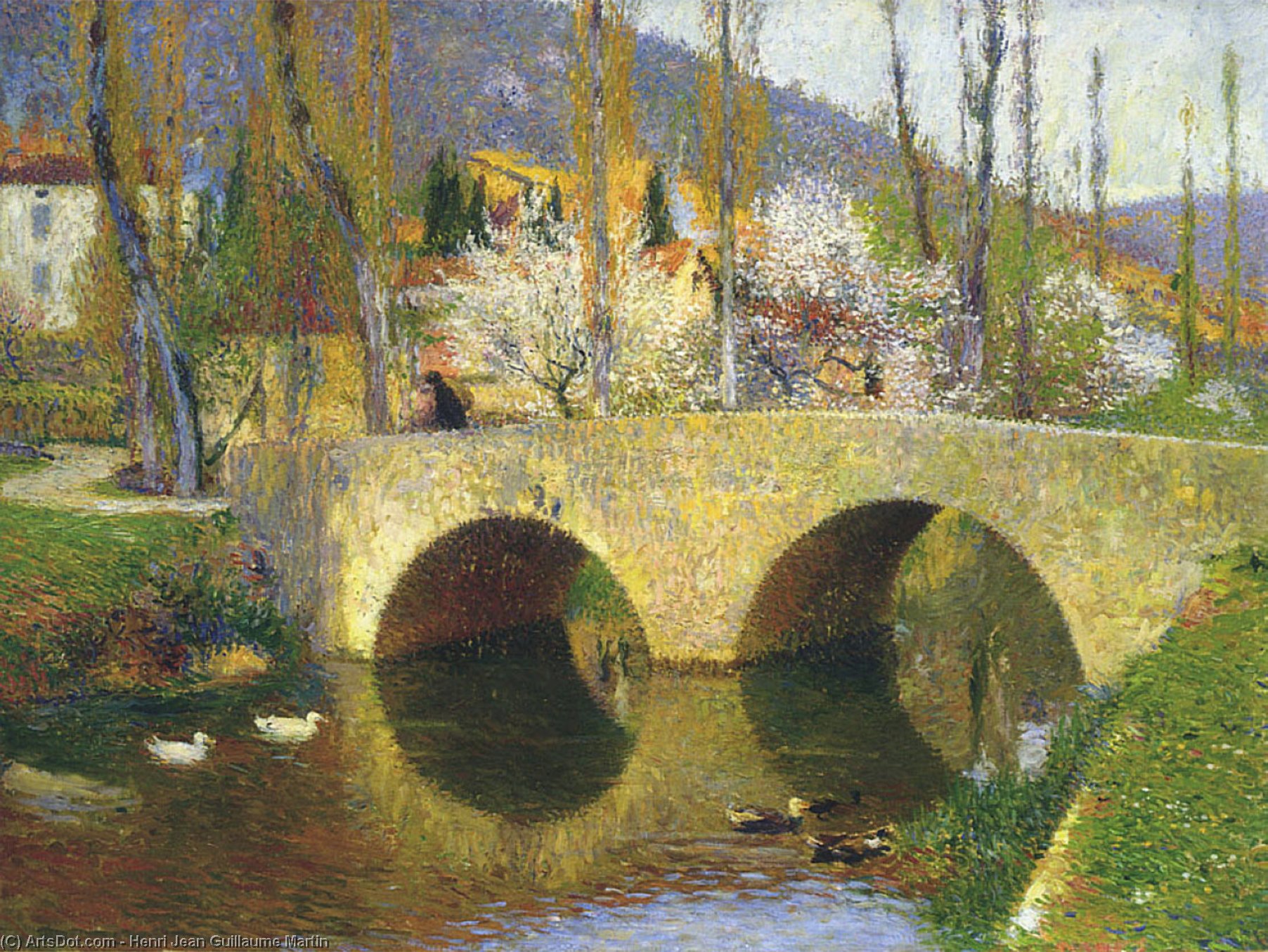 The Bridge At Labastide Du Vert — Henri Jean Guillaume Martin