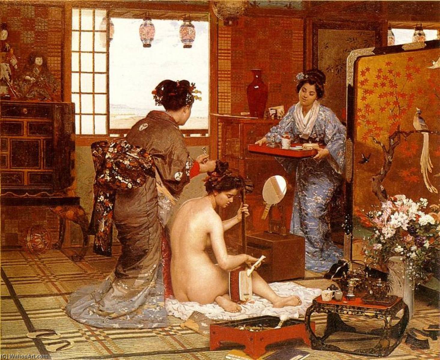 The Japanese Toilette — Marie Francois Firmin-girard