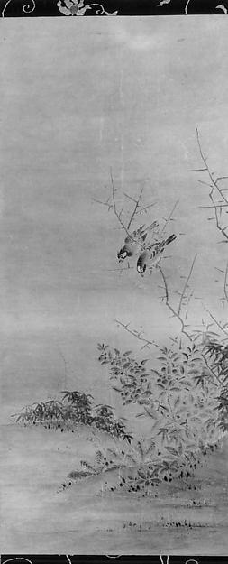 Rushes And Two Birds — Kano Yukinobu