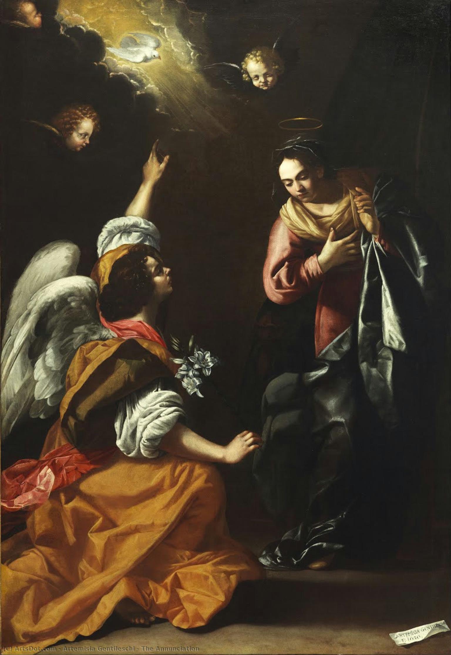 Die Verkündigung — Artemisia Gentileschi