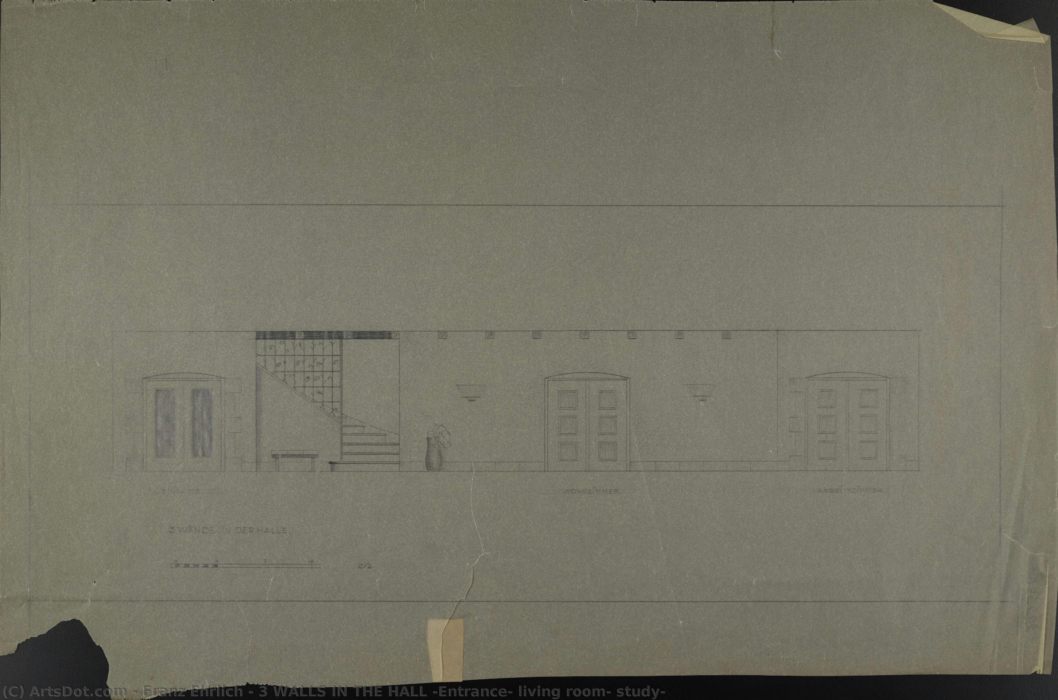 3 Walls In The Hall (entrance, Living Room, Study) — Franz Ehrlich