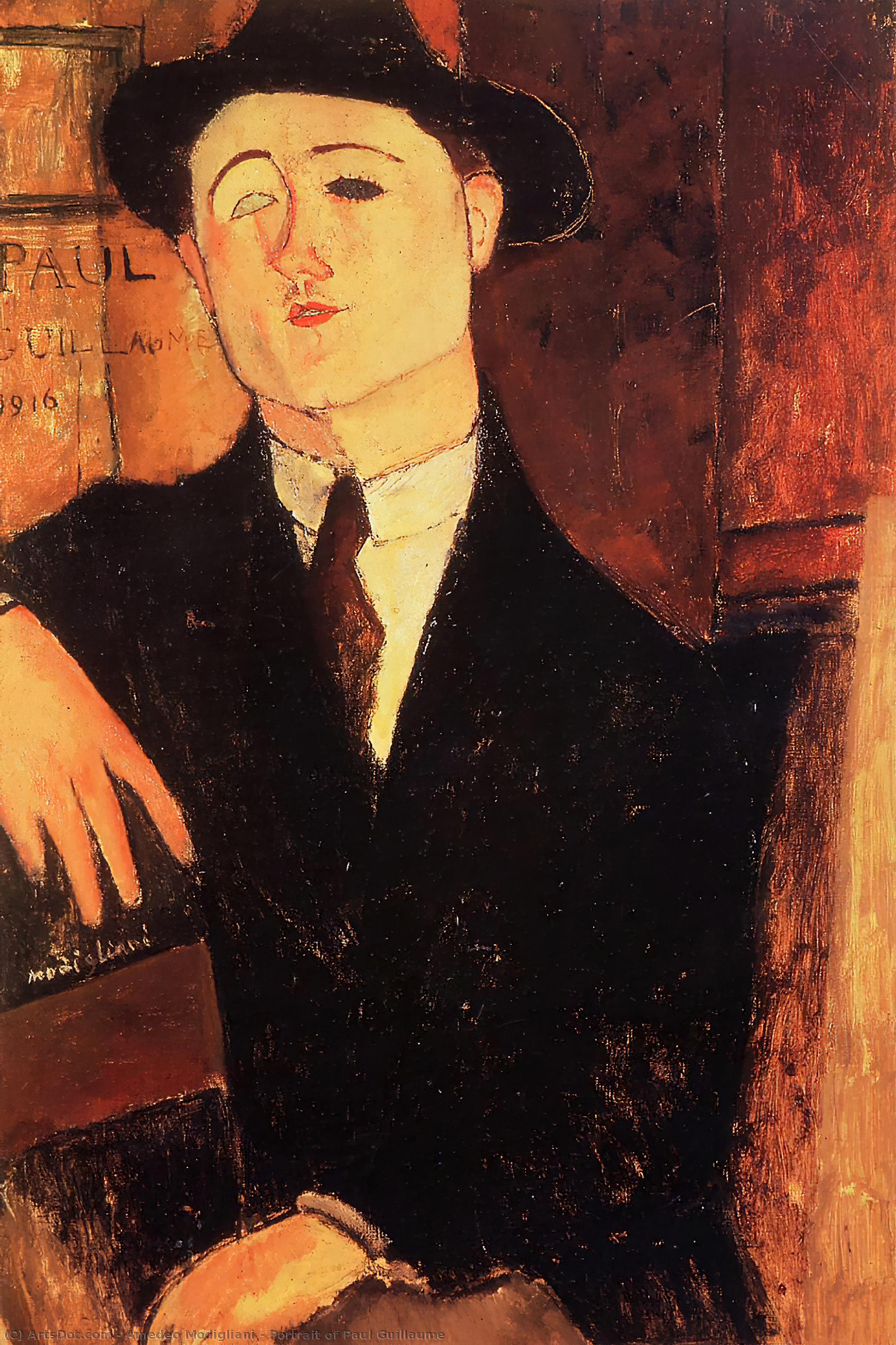 Portrait Of Paul Guillaume — Amedeo Clemente Modigliani