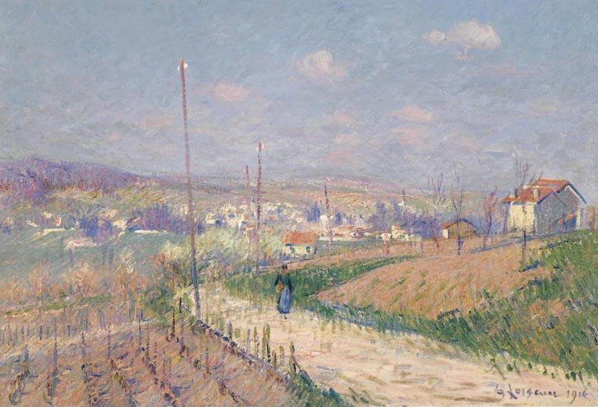 Village In Spring — Густав Лоизоль