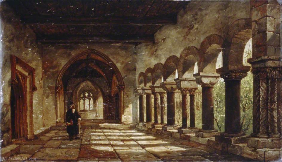 Cloisters, Canterbury Cathedral — Richard Henry Nibbs