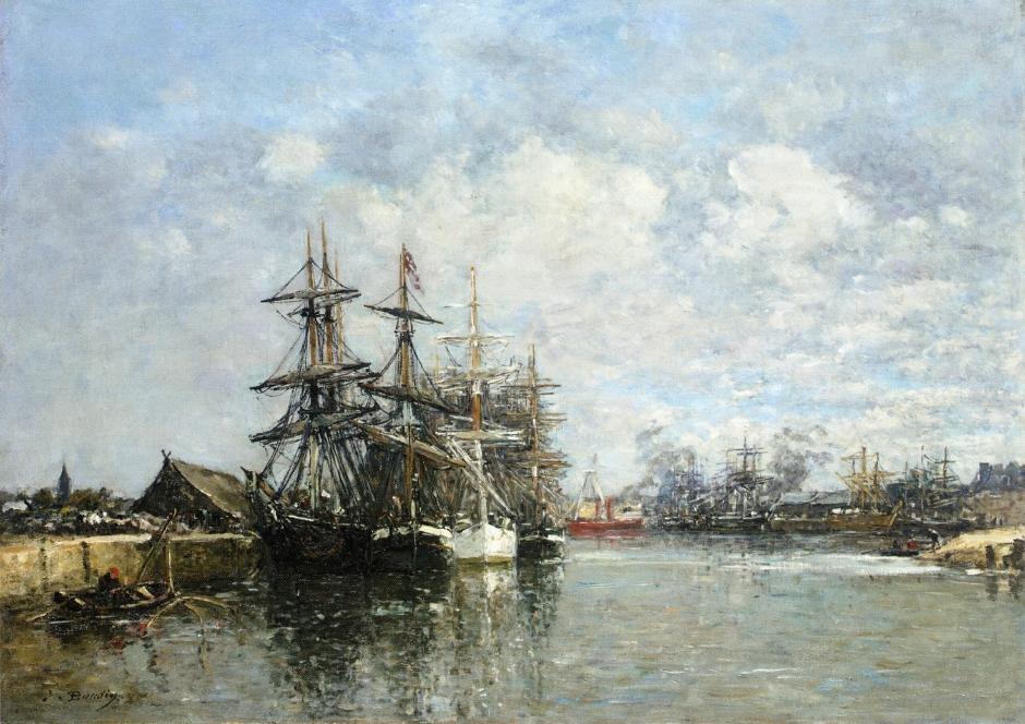 Le Havre, The Boat Basin — Eugène Louis Boudin