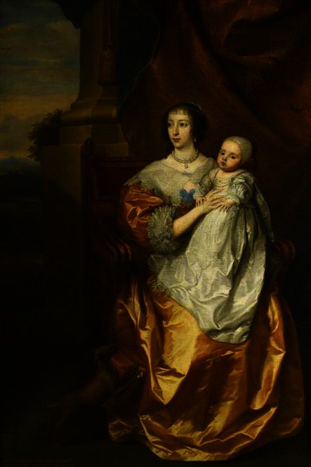 Henrietta Maria, With Prince Charles — Sir Anthony Van Dyck