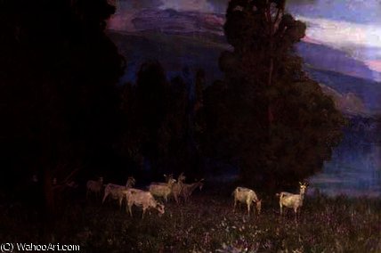 Early Dawn On Monte Mottarone, Lake Maggiore — Alfred Edward East
