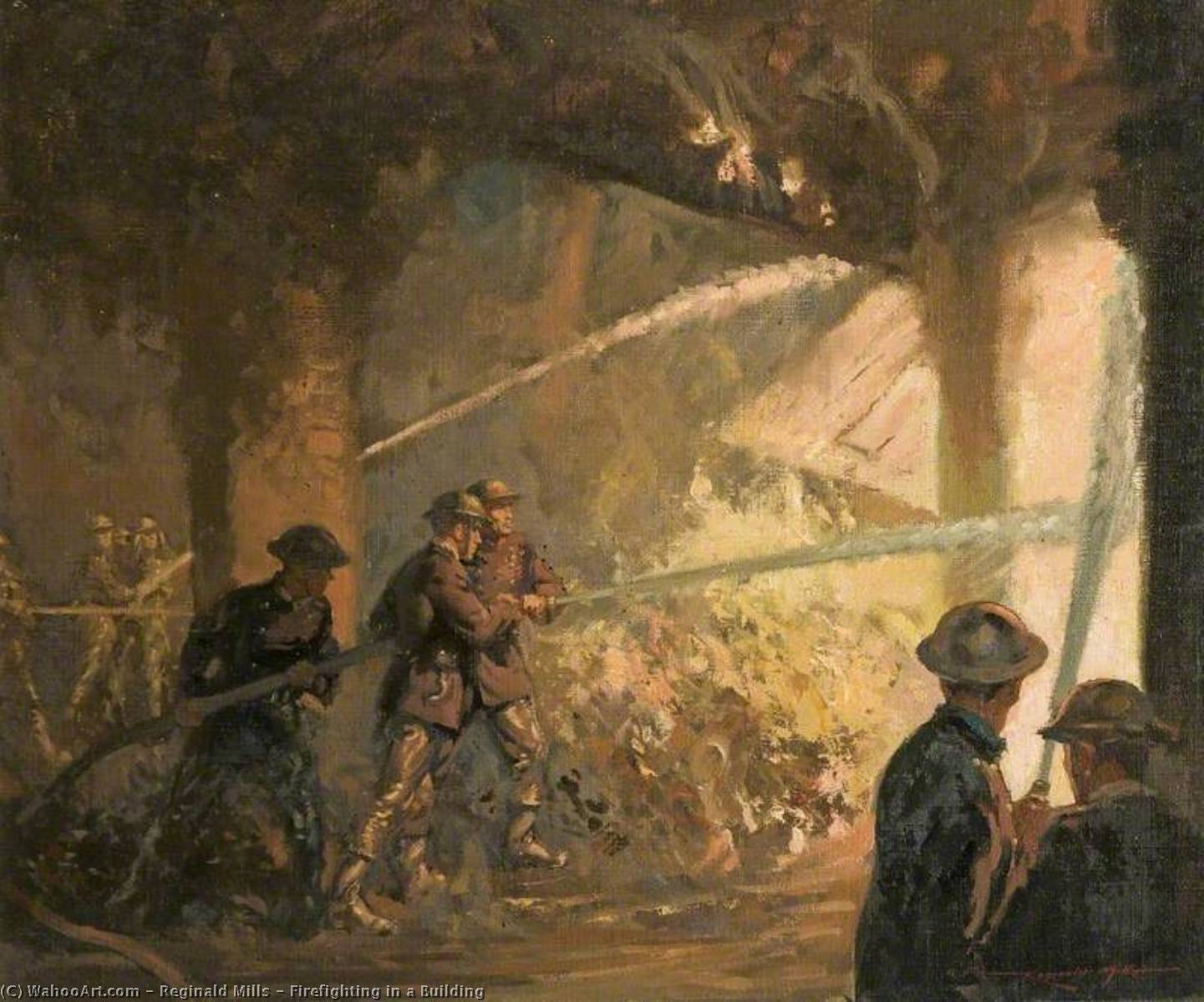 Firefighting In A Building — Reginald Mills